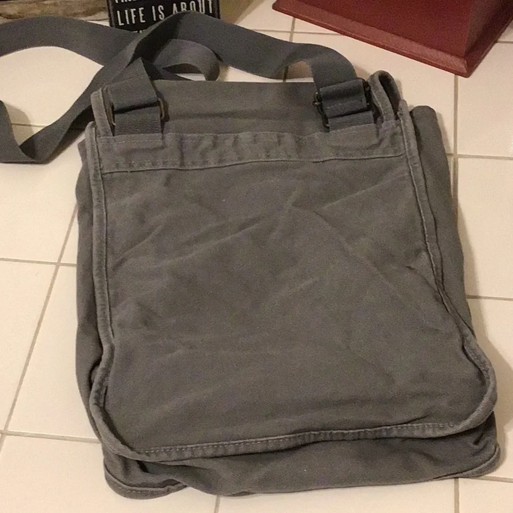 ‘Authentic Pigment’ Durango Gray Messenger Bag (#3)